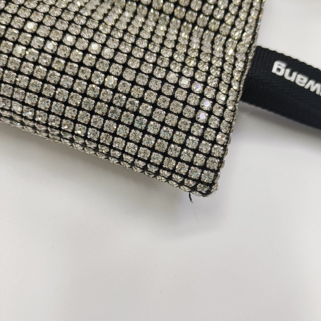 Lab-Grown Diamond Top Handle Bag Black