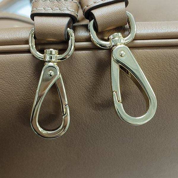Calfskin Tote Bag Medium Brown