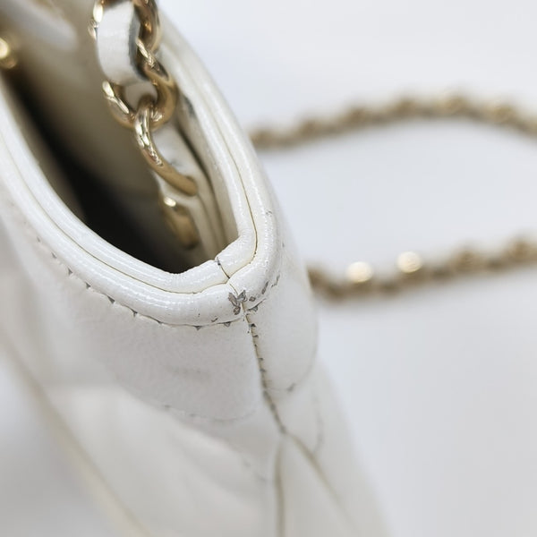 CHANEL 31 Mini Quilted Lambskin White