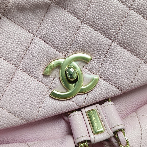 DUMA Small Quilted Grained Calfskin Pink