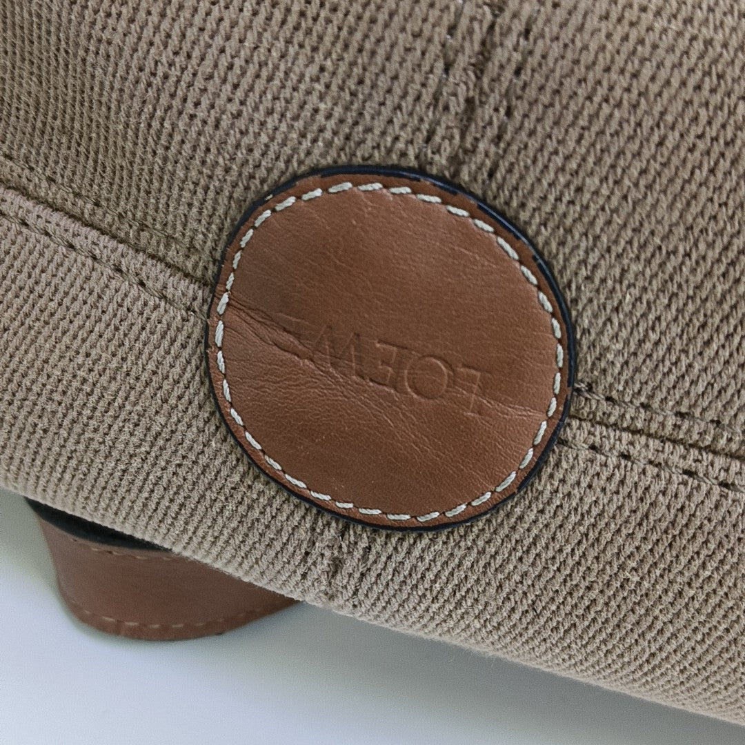 Cushion Small Canvas Brown