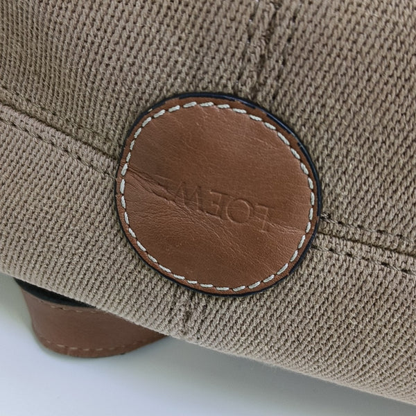 Cushion Small Canvas Brown