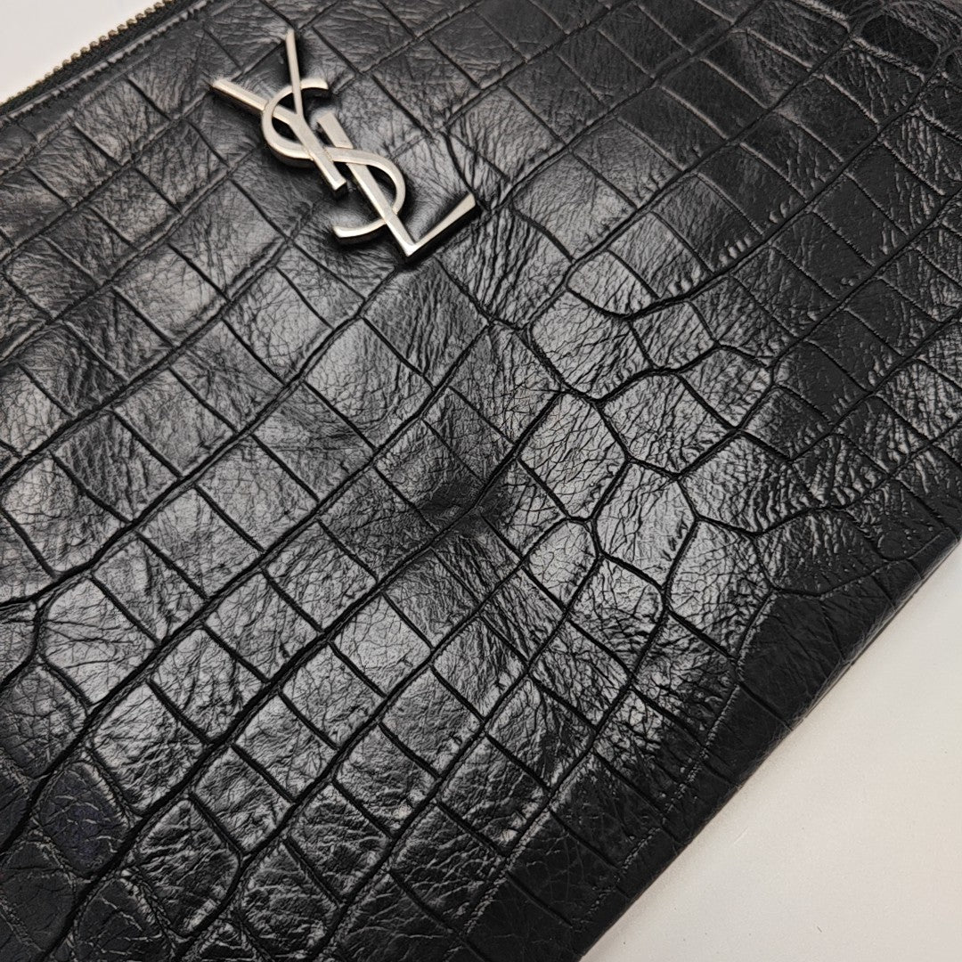 Calfskin Clutch Black