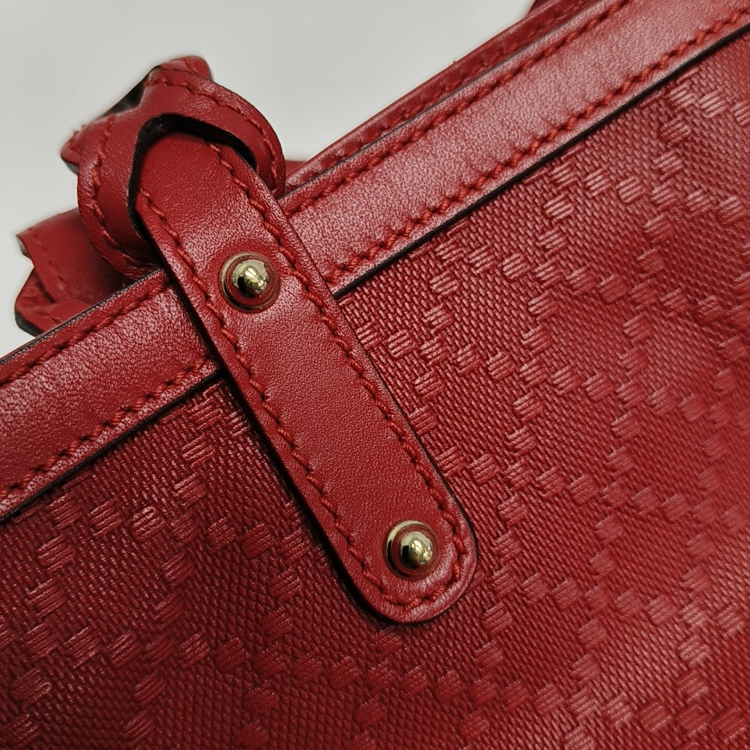 Calfskin Tote Bag Red