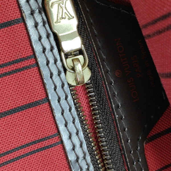 NEVERFULL MM Damier Ebene Coated Canvas Brown