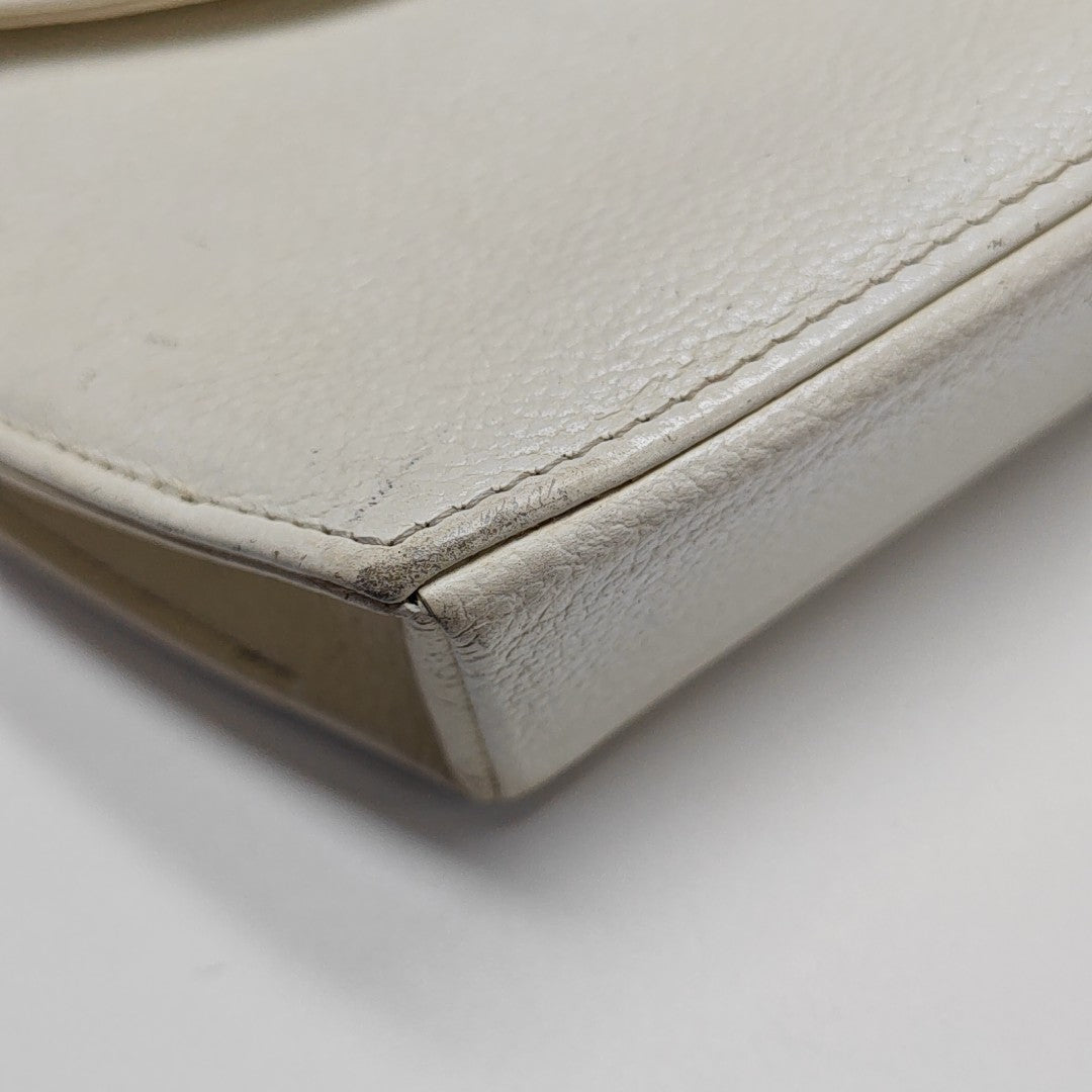 Calfskin Shoulder Bag White