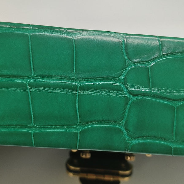 PETITE MALLE Crocodile Green