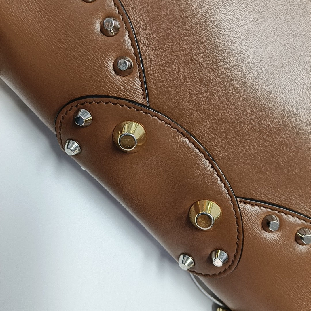 Leather Shoulder Bag Brown