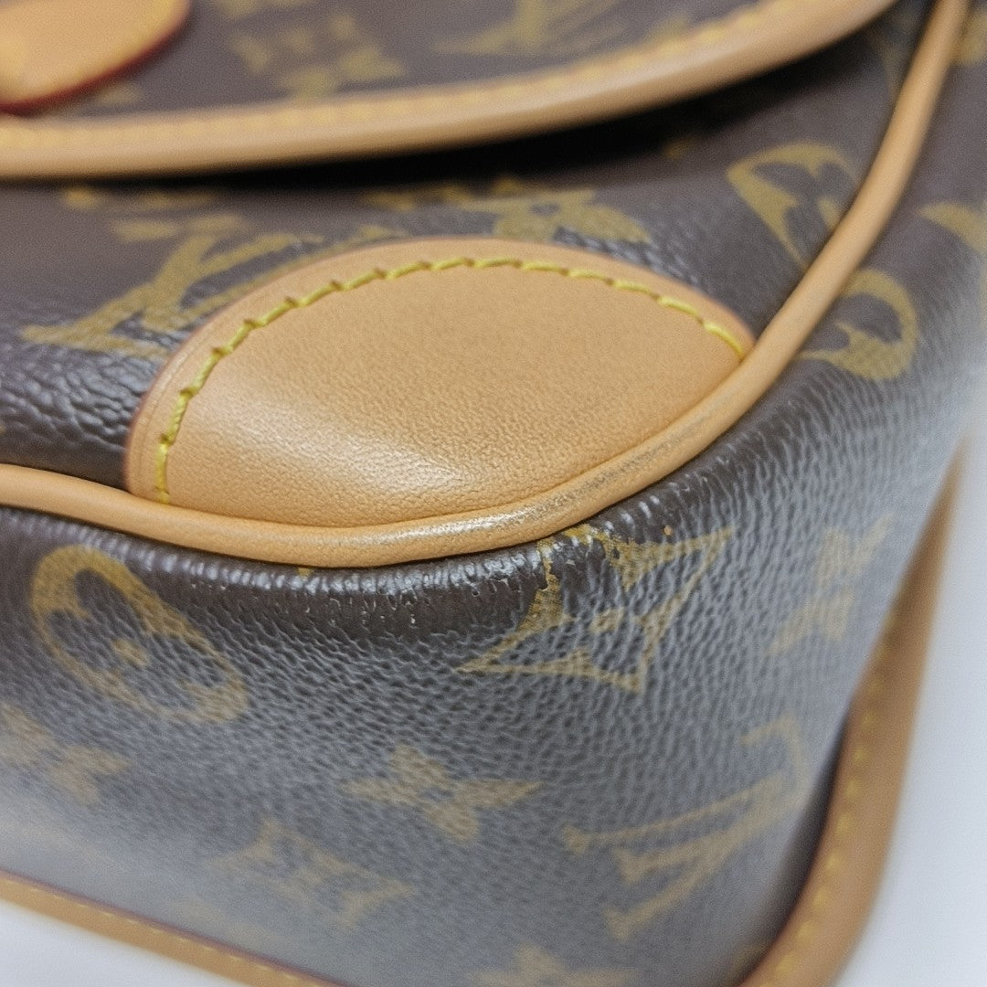 DIANE Monogram Coated Canvas Brown