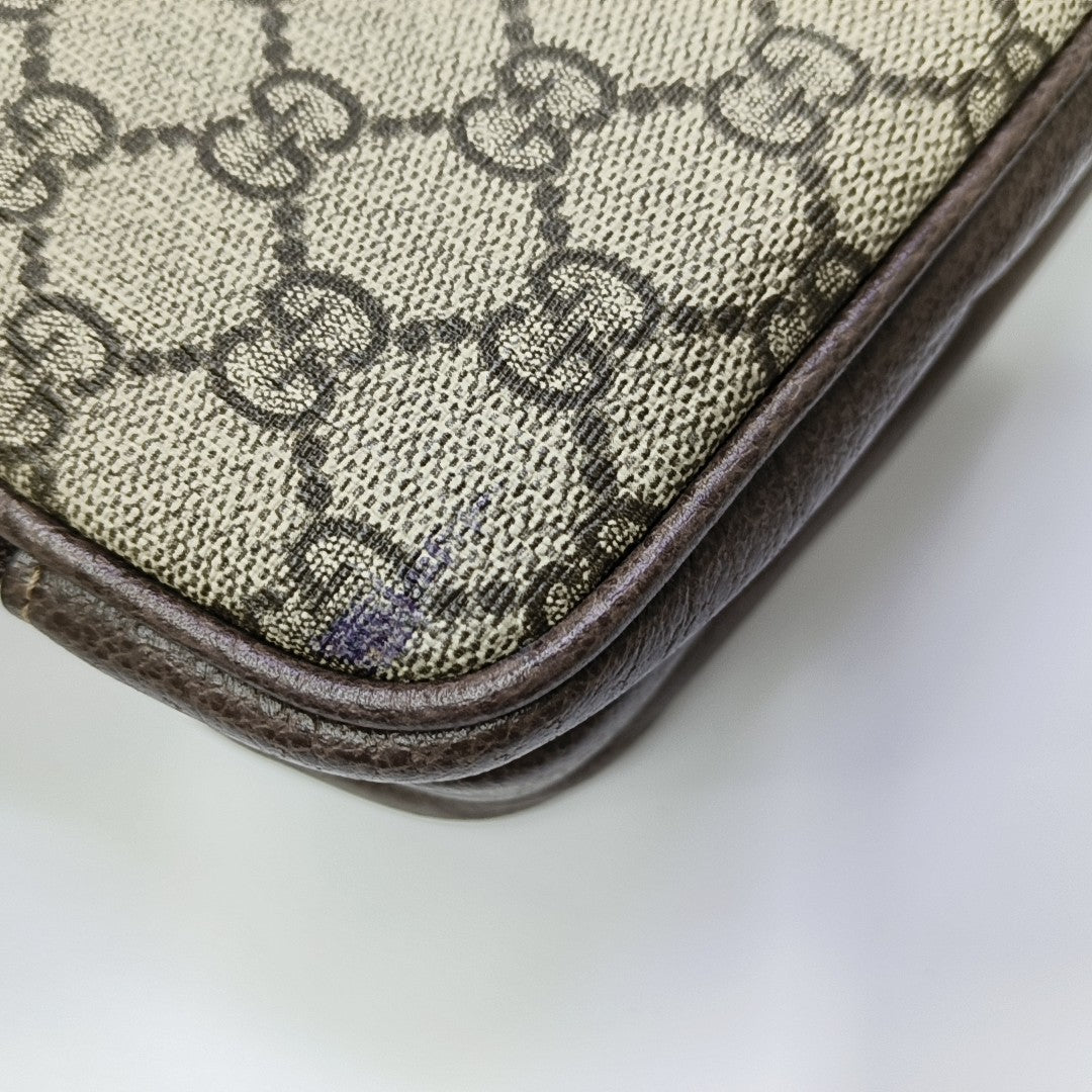 Ophidia Mini Monogram Coated Canvas Beige
