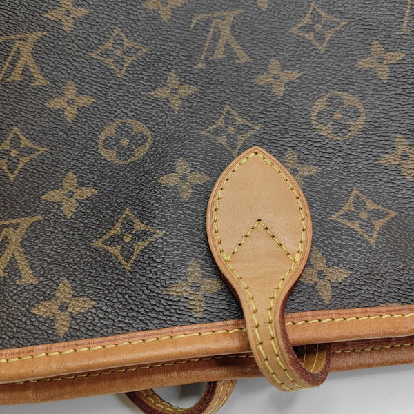 NEVERFULL GM Monogram Coated Canvas Brown