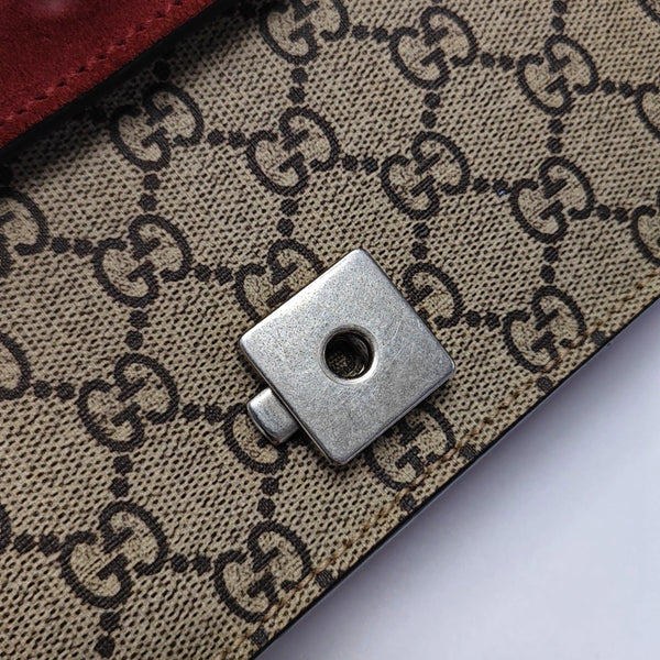 Dionysus Mini Monogram Coated Canvas Beige