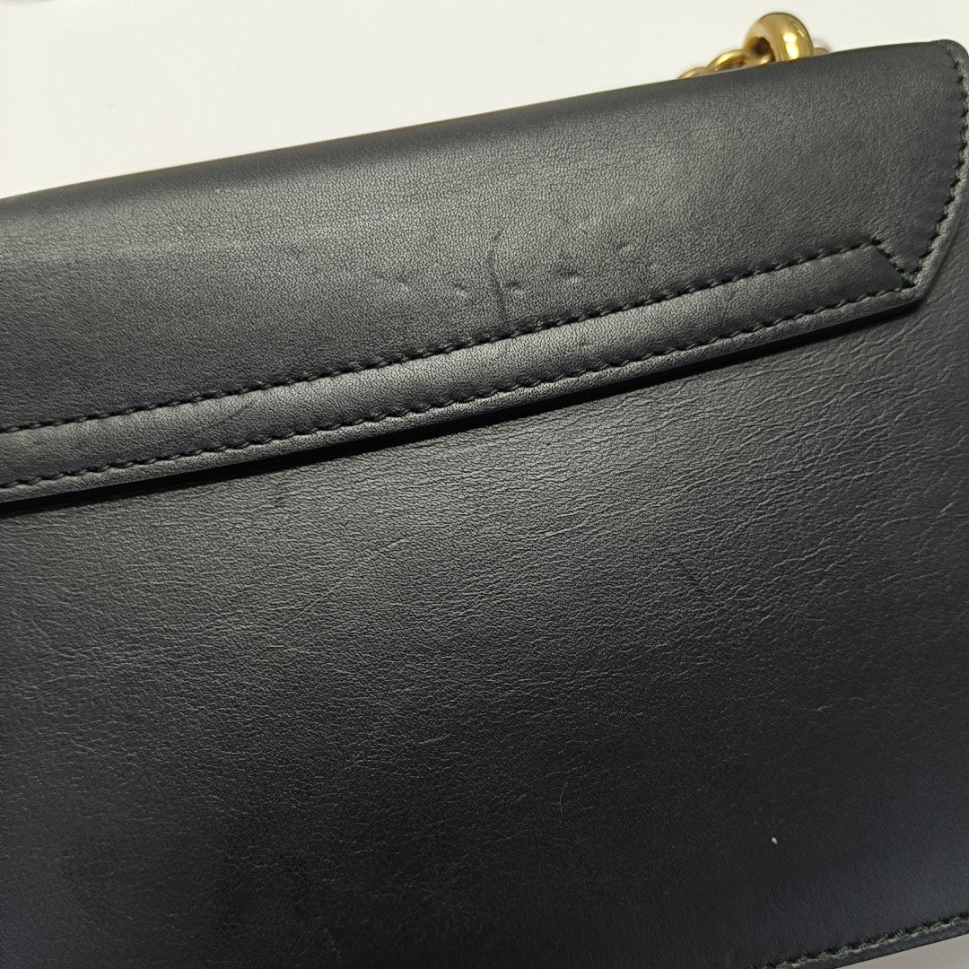 Calfskin Shoulder Bag Black