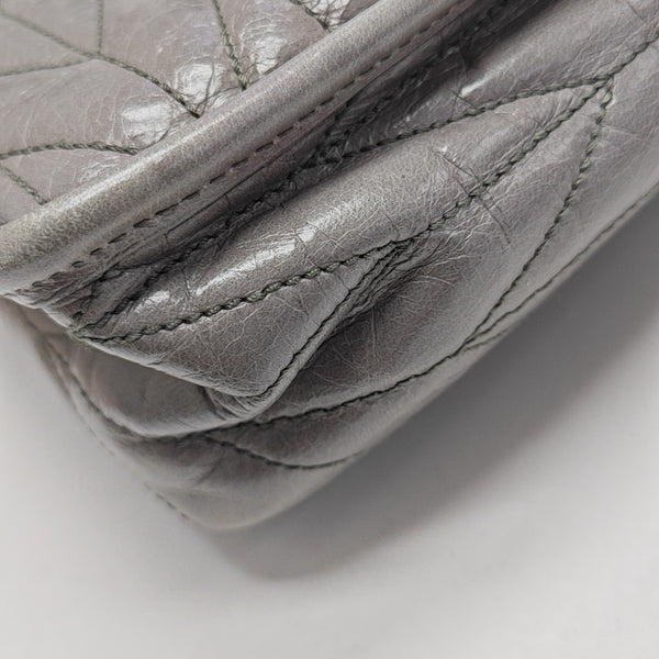 Quilted Calfskin Shoulder Bag Gray