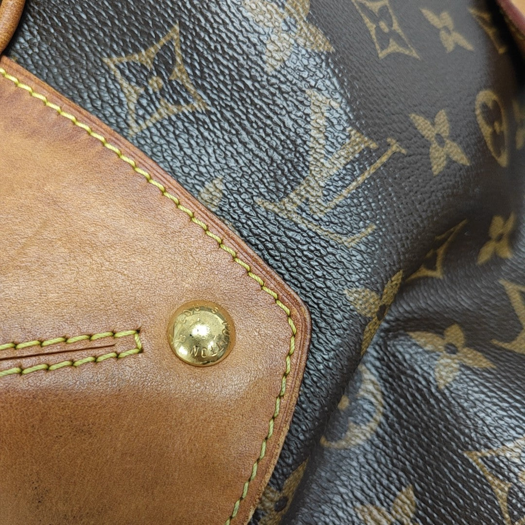 RETIRO GM Monogram Coated Canvas Brown