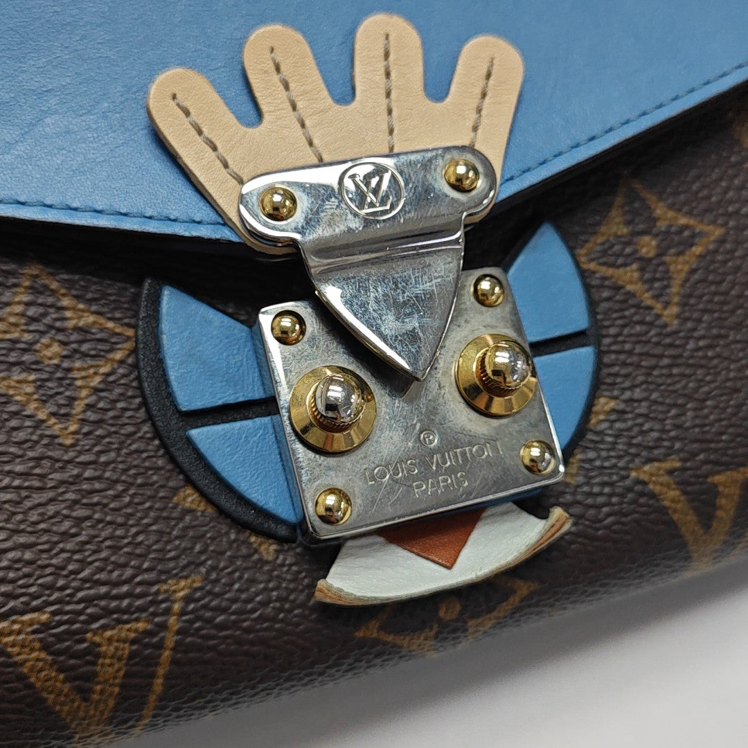 SARAH Monogram Coated Canvas Brown