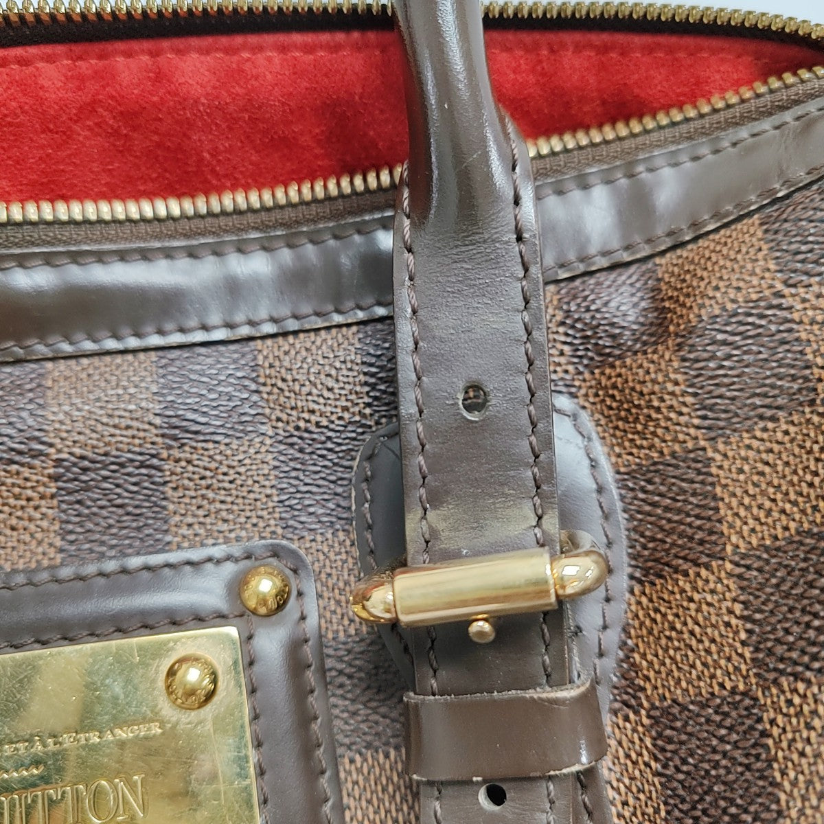 BERKELEY Damier Ebene Coated Canvas Brown