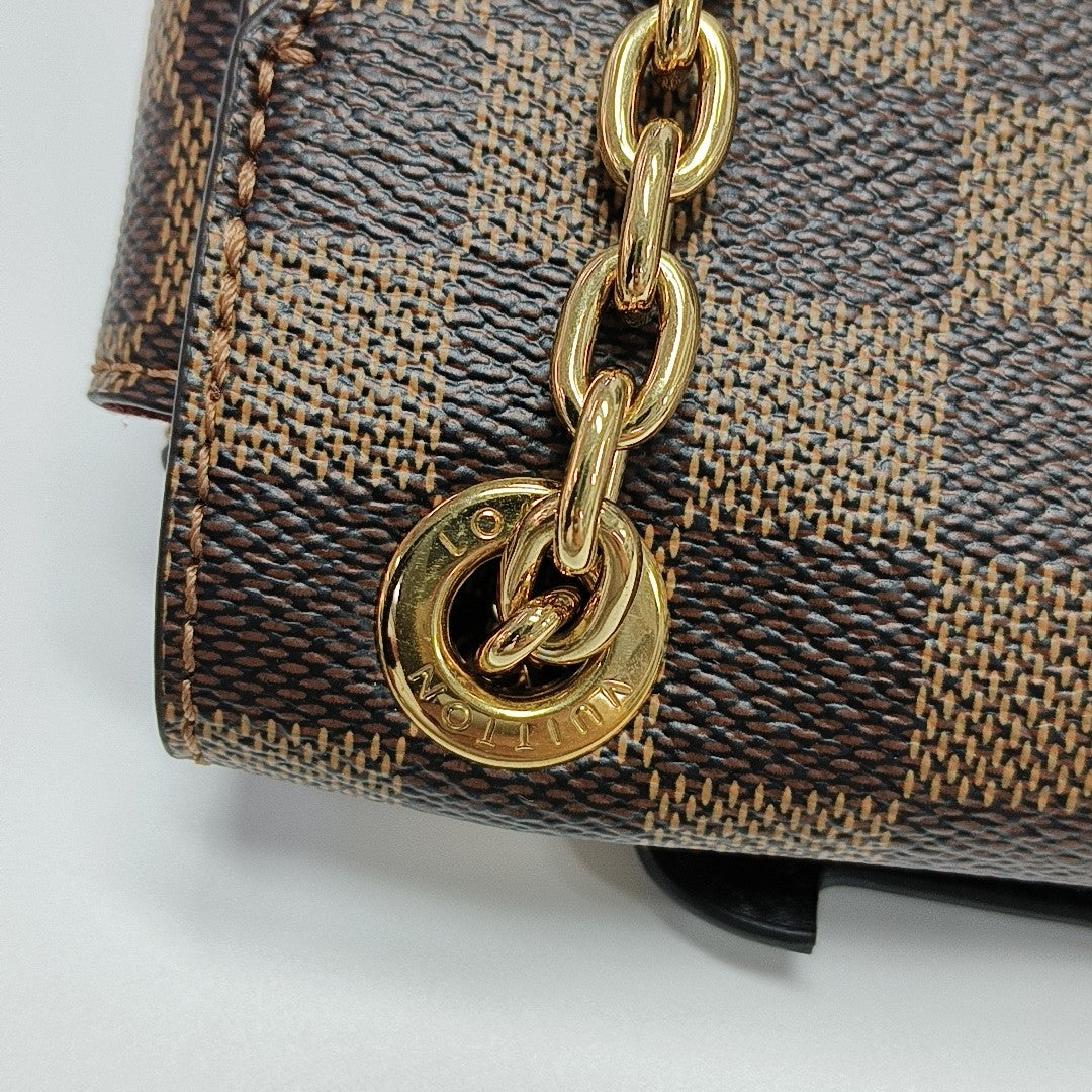 VAVIN PM Damier Ebene Coated Canvas Brown