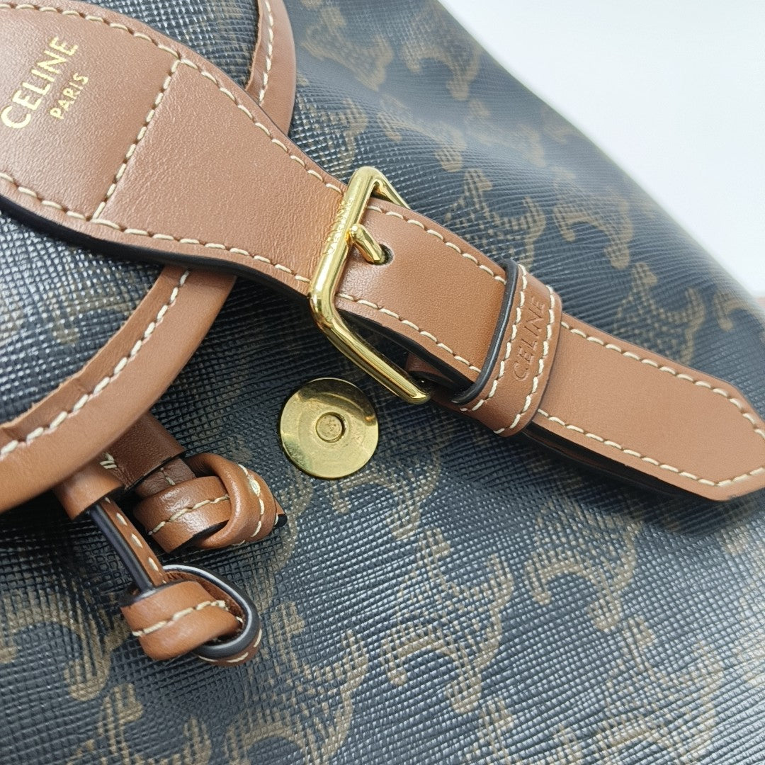 TRIOMPHE Mini Coated Canvas Brown