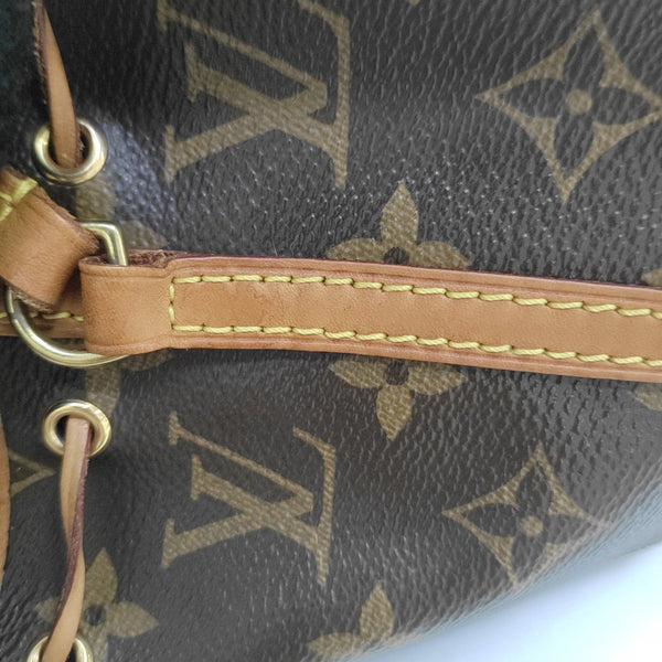 NÉONOÉ Nano Monogram Coated Canvas Brown