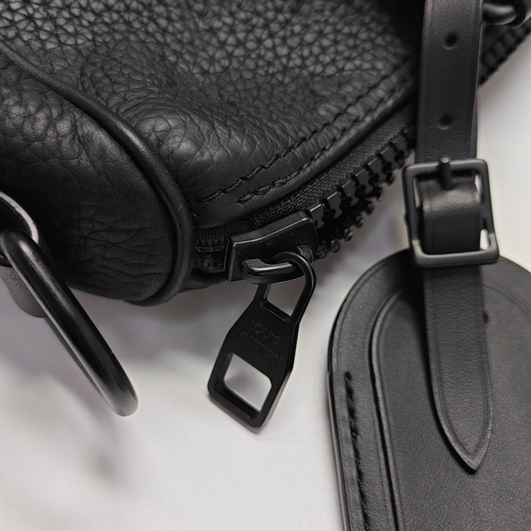 KEEPALL 25 Monogram Calfskin Black