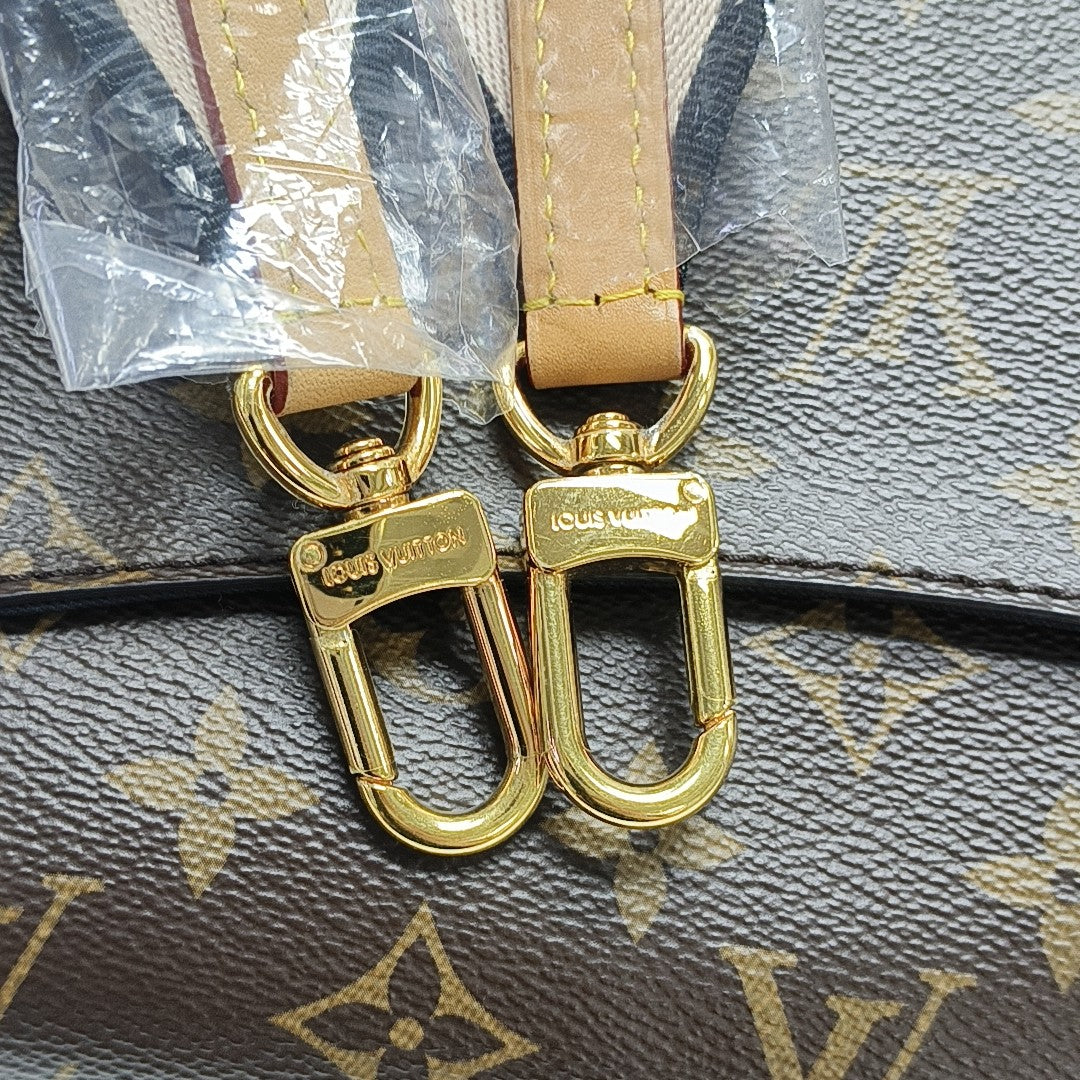 DIANE Monogram Coated Canvas Brown