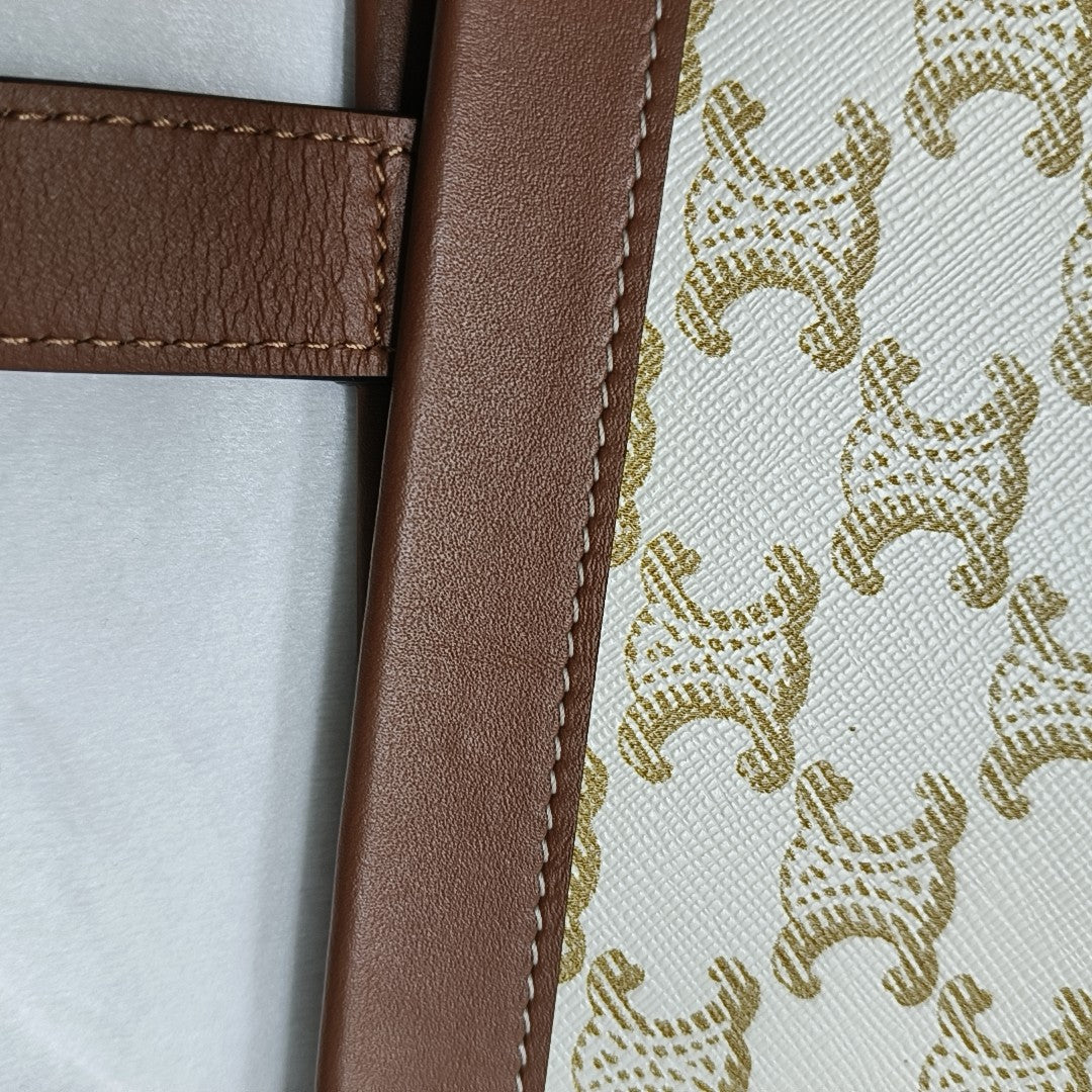 COUFFIN Large Coated Canvas White