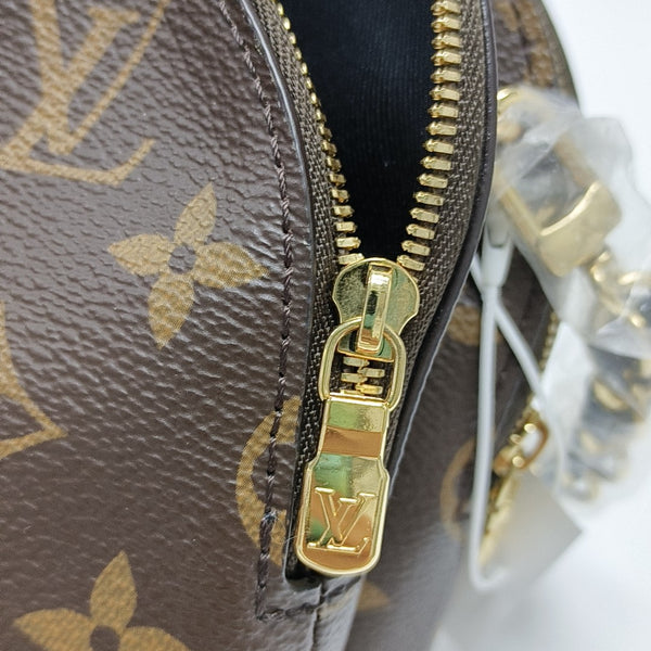 BE ALMA Monogram Coated Canvas Brown