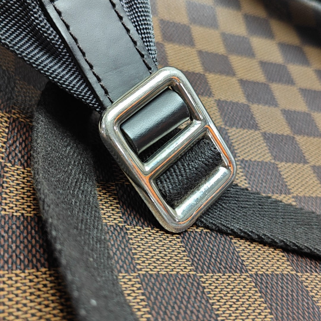 JAKE Damier Ebene Coated Canvas Brown
