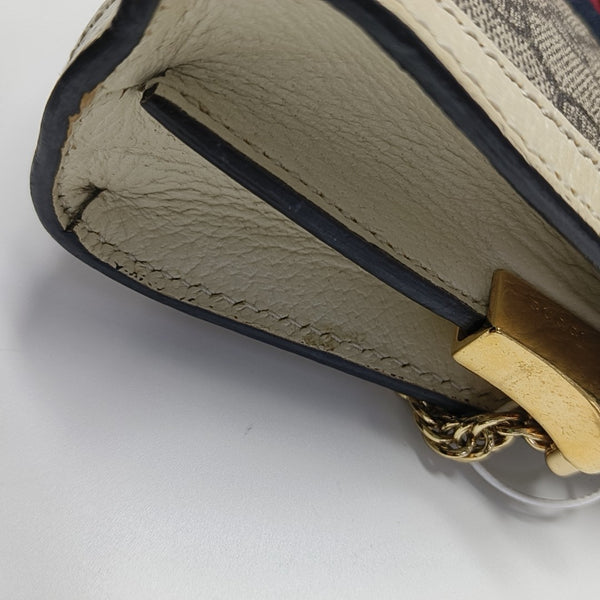 Ophidia Mini Monogram Coated Canvas Beige