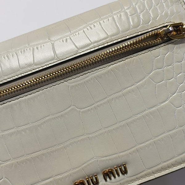 Calfskin Shoulder Bag White