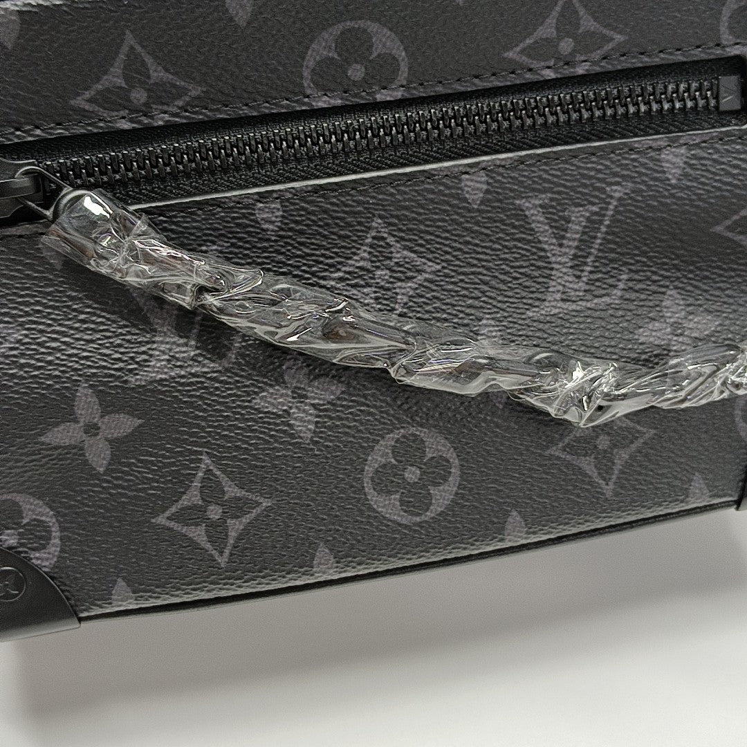SOFT TRUNK Mini Monogram Coated Canvas Black