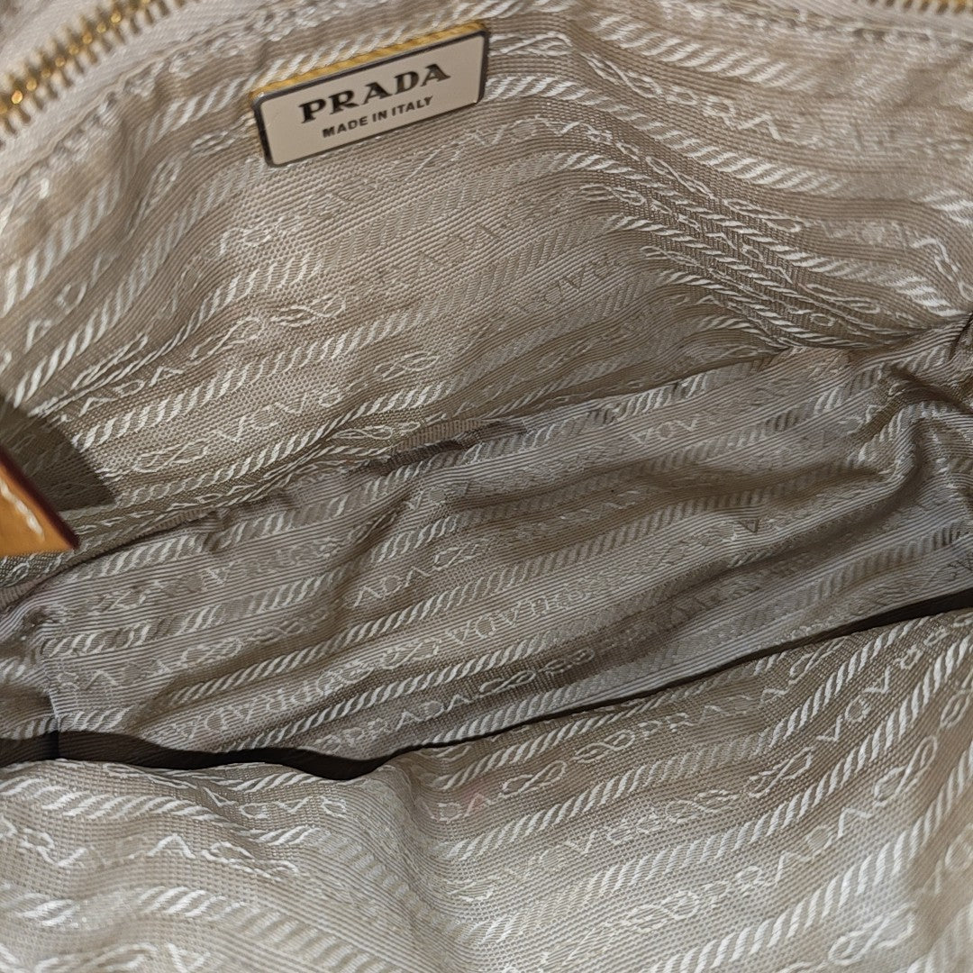 Canvas Top Handle Bag Brown