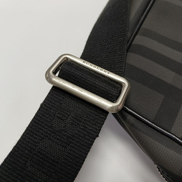 Coated Canvas Shoulder Bag Gray