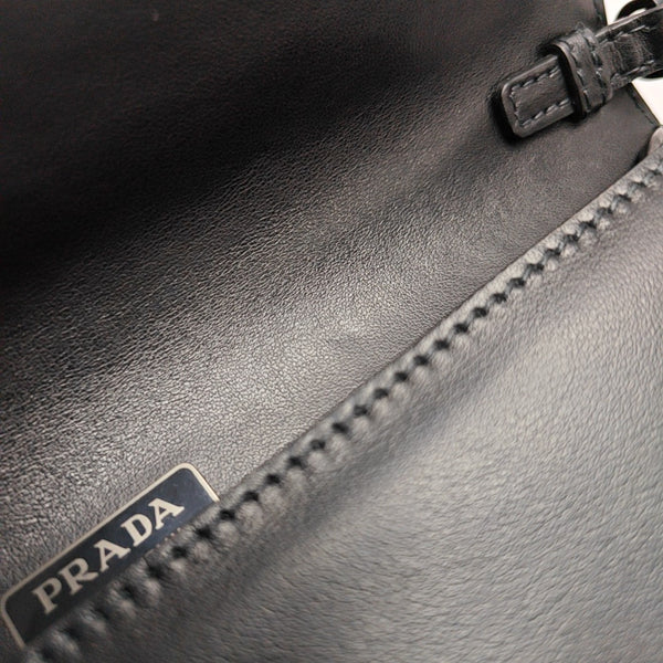 Calfskin Shoulder Bag Black
