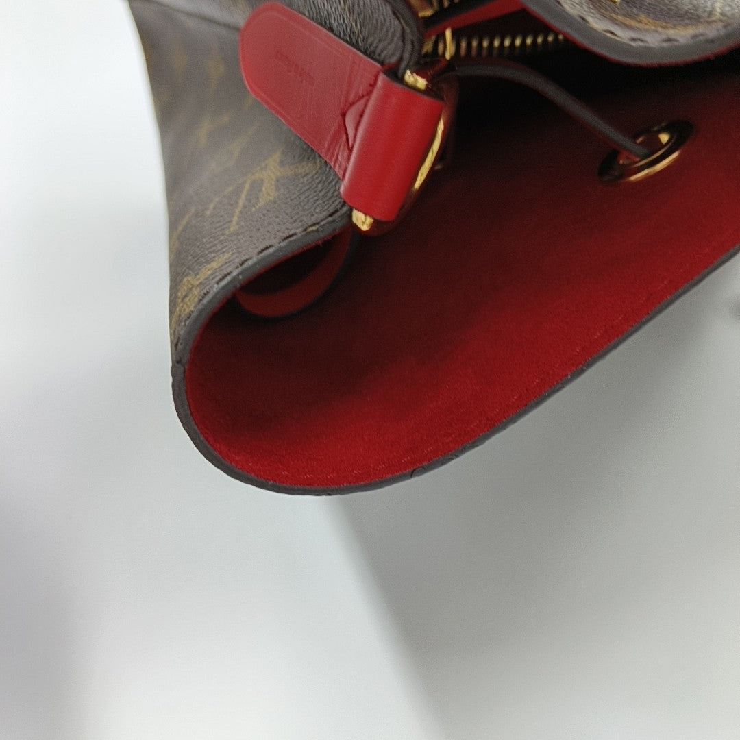 NÉONOÉ MM Monogram Coated Canvas Brown