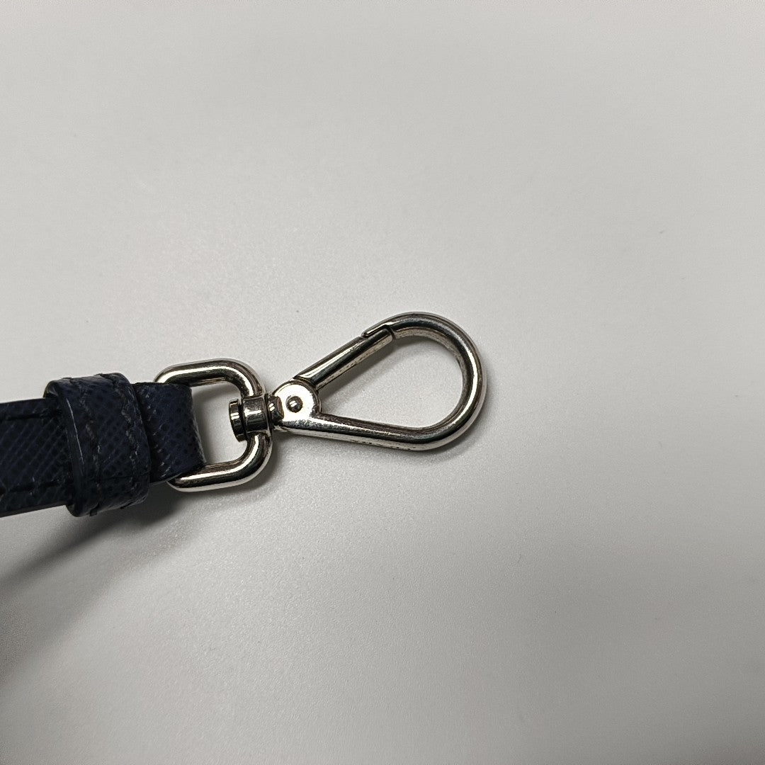 Promenade Small Saffiano Calfskin Blue