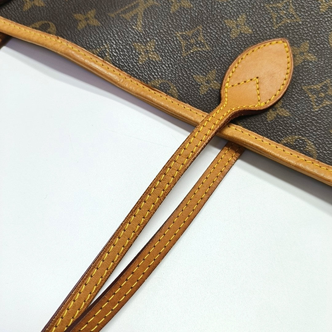 NEVERFULL GM Monogram Coated Canvas Brown