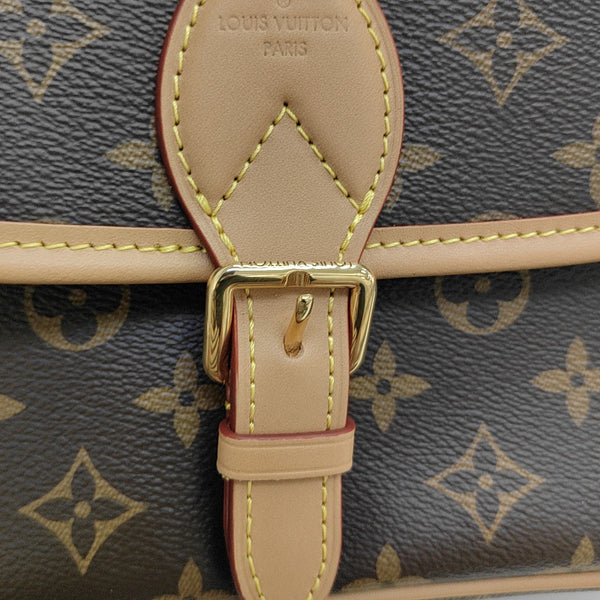 DIANE Monogram Coated Canvas Brown