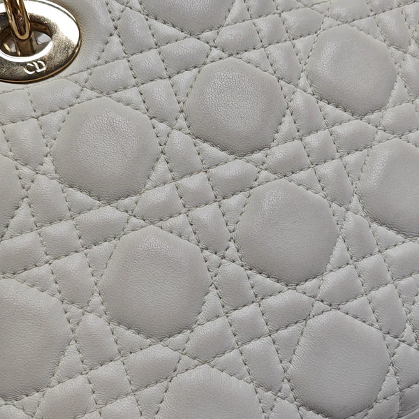 Lady Dior Small Cannage Lambskin White