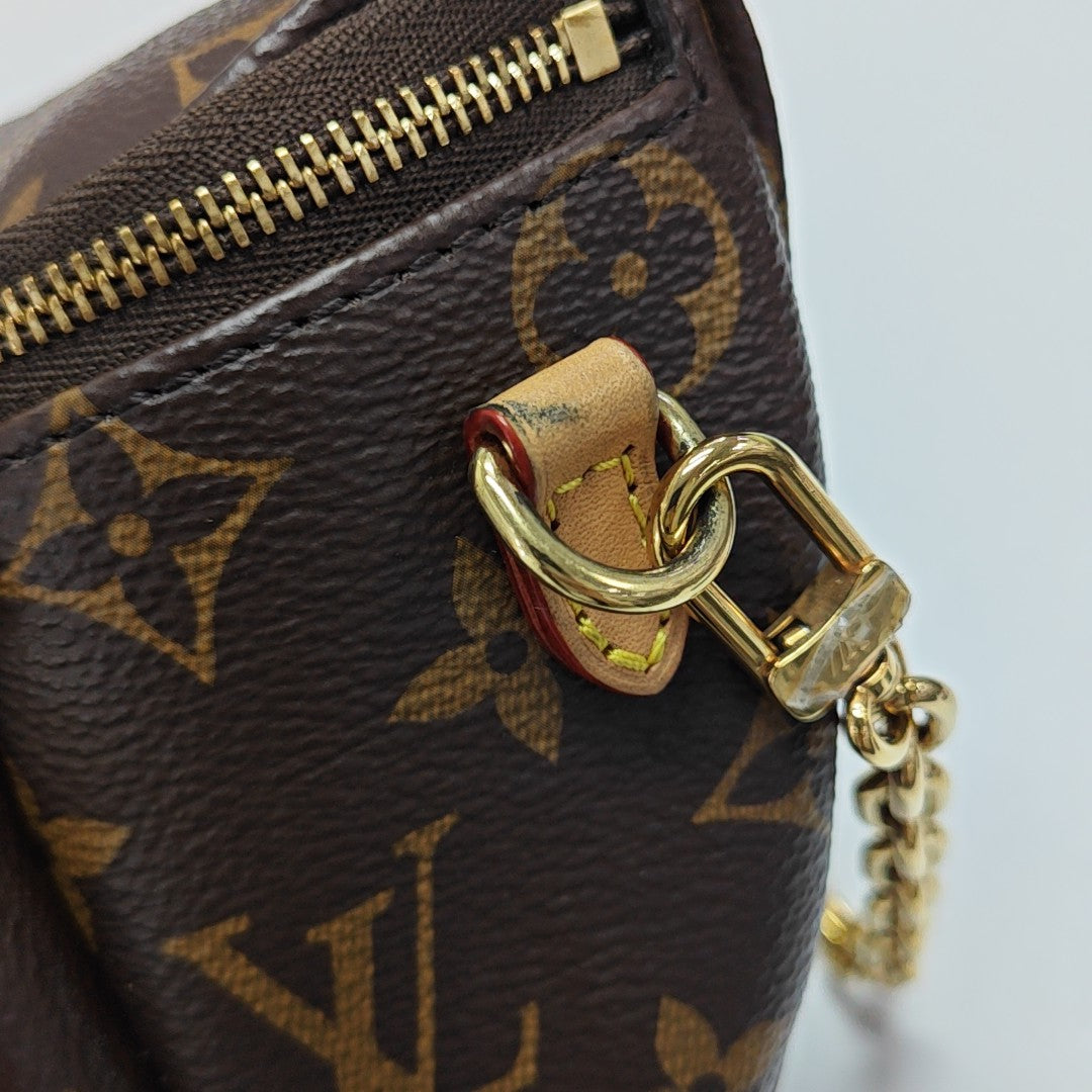 UTILITY Mini Monogram Coated Canvas Brown