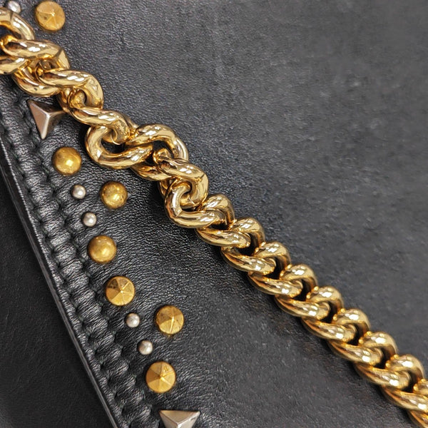 Calfskin Top Handle Bag Black