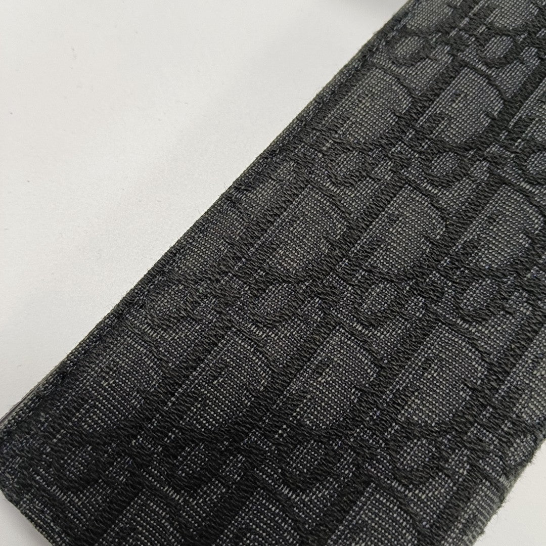 Oblique Canvas Wallet Black