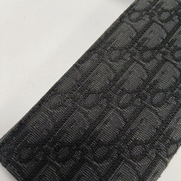 Oblique Canvas Wallet Black