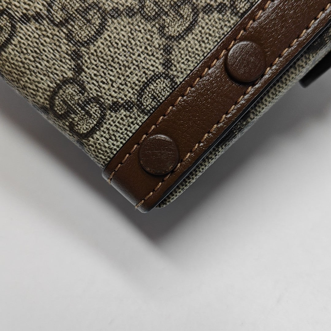 Horsebit 1955 Mini Monogram Coated Canvas Beige