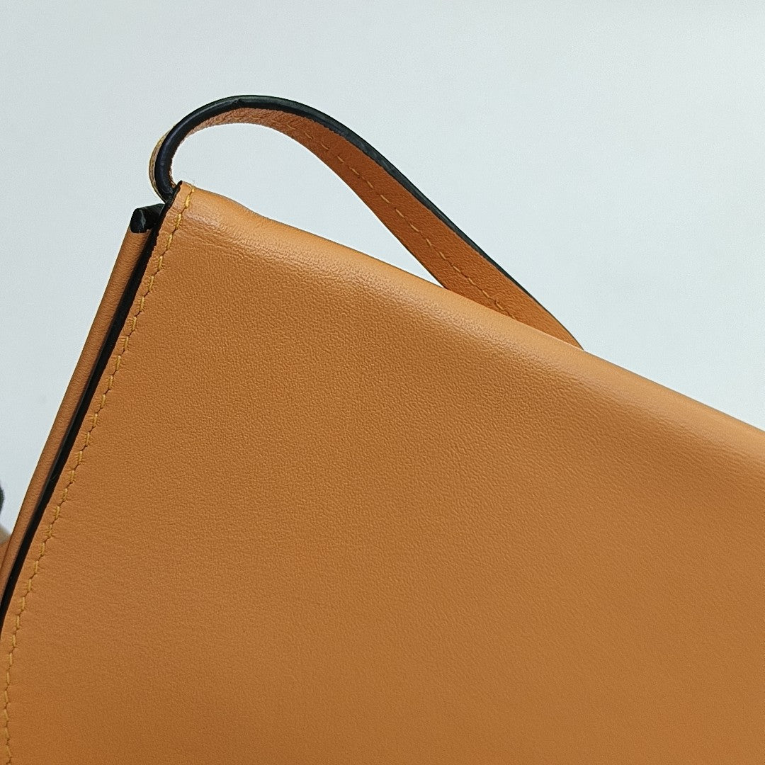 Heel Small Calfskin Orange