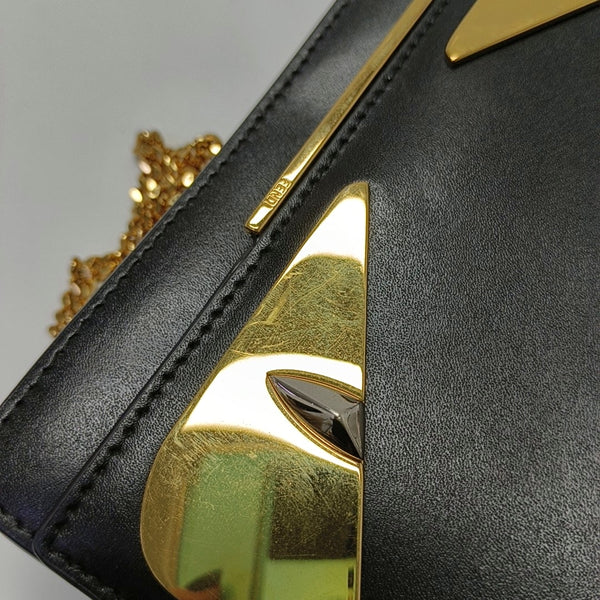 Authenticated pre-owned  Monster Calfskin Black - Shoulder Bag at Looply