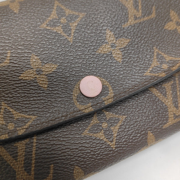 EMILIE Monogram Coated Canvas Brown Wallet