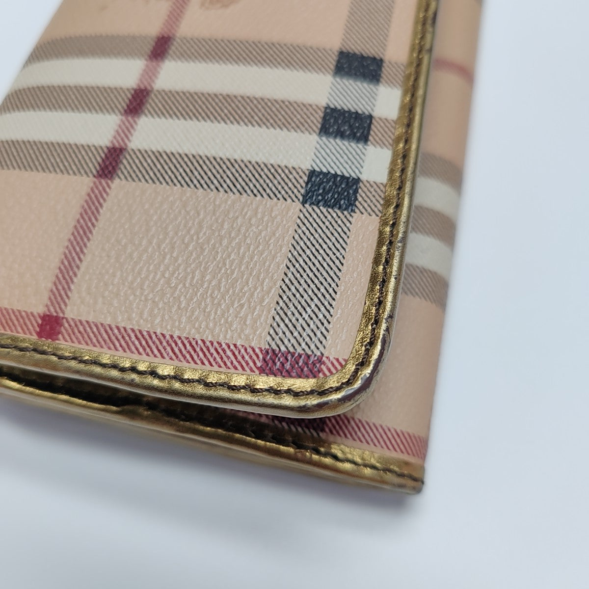 Coated Canvas Wallet Beige