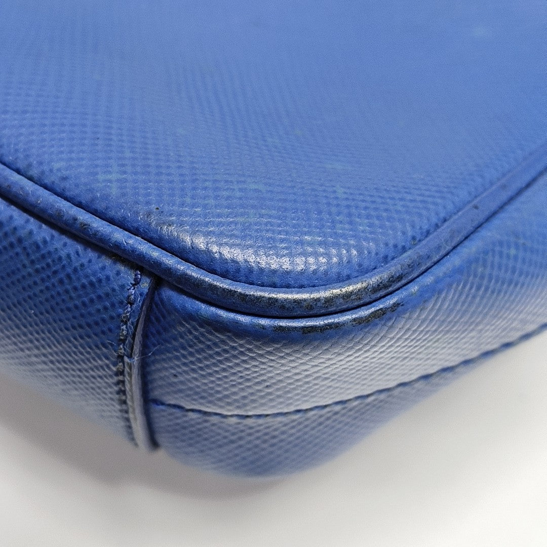 Saffiano Calfskin Crossbody Bag Blue